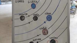Şanlıurfa'da sıcaklardan bunalan esnafın yüzleri güldüren resim çalışması