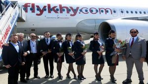 KKTC'nin ilk havayolu uçuşlara başladı