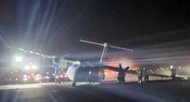 Bir uçak kazası daha! Faciayı yaşayıp anbean kaydettiler... Önce sola yattı sonra yolda alev aldı