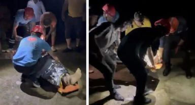 Muş'ta Kızılağaç Kanyonu'nda bir kişi uçurumdan düşerek yaralandı