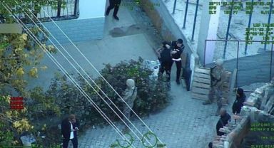 İzmir'de suç örgütüne hava destekli operasyon: Çok sayıda gözaltı