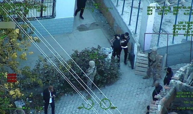 İzmir'de suç örgütüne hava destekli operasyon: Çok sayıda gözaltı